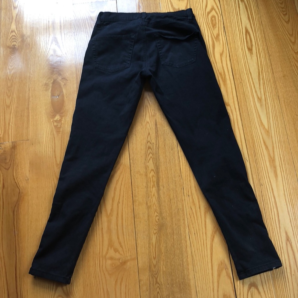BDG Black Ankle Jeans with side zip